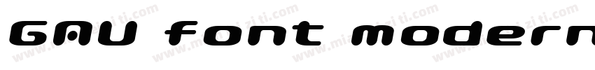 GAU font modern SemiRound字体转换